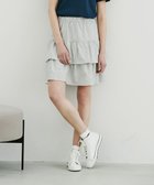 【23区 ゴルフ/NIJYUSANKU GOLF】の【WOMEN】【23Fondation/WEB 一部店舗限定】ティアード スカート 人気、トレンドファッション・服の通販 founy(ファニー) ファッション Fashion レディースファッション Ladies' Fashion Online スカート Skirt ティアードスカート Tiered Skirts 春 Spring サッカー Soccer スタイリッシュ Stylish ストライプ Stripe ティアード Tiered ティアードスカート Tiered Skirt 定番 Standard ポロシャツ Polo Shirt モックネック Mock Neck 楽ちん Easy S/S・春夏 Ss・Spring/Summer 夏 Summer thumbnail ライトグレー系2|ID: prp329100004560787 ipo3291000000032680300