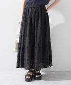 【アースミュージックアンドエコロジー/earth music&ecology】のシフリー刺繍スカート Black|ID: prp329100004560934 ipo3291000000033377348
