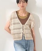 【アメリカンホリック/AMERICAN HOLIC】のレーシーニットベスト Beige|ID: prp329100004560966 ipo3291000000032248181
