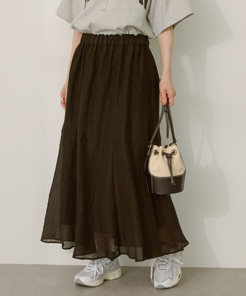 【アメリカンホリック/AMERICAN HOLIC】のシアースカート インテリア・キッズ・メンズ・レディースファッション・服の通販 founy(ファニー) 　ファッション　Fashion　レディースファッション　Fashion for Women　スカート　Skirts　おすすめ　Recommended / Our Picks　シアー　Sheer, See-Through　フェミニン　Feminine, Girly　フレア　Flare, Flared　ポケット　Pocket, Pocket Detail　夏　Summer　春　Spring　S/S・春夏　SS, Spring/Summer, Warm Season　Black|ID: prp329100004560972 ipo3291000000032248206