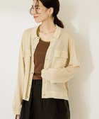 【アメリカンホリック/AMERICAN HOLIC】のシアー襟付きカーディガン Ecru|ID: prp329100004560978 ipo3291000000033157364