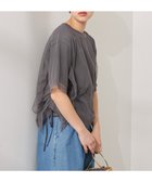 【アメリカンホリック/AMERICAN HOLIC】のチュールレイヤードドロストトップス Charcoal Gray|ID: prp329100004560983 ipo3291000000032248263