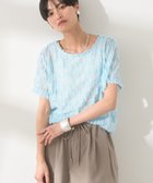 【アメリカンホリック/AMERICAN HOLIC】のチュールフリンジシアーTシャツ Light Blue|ID: prp329100004560987 ipo3291000000032680745