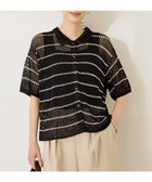 【アメリカンホリック/AMERICAN HOLIC】の透かし編み襟付きニットカーディガン Border|ID: prp329100004560991 ipo3291000000033297777