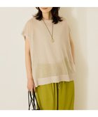 【アメリカンホリック/AMERICAN HOLIC】のウォッシャブルシアーニットフレンチスリーブトップス Light Beige|ID: prp329100004560999 ipo3291000000032248341