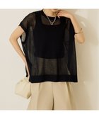 【アメリカンホリック/AMERICAN HOLIC】のウォッシャブルシアーニットフレンチスリーブトップス Navy|ID: prp329100004560999 ipo3291000000032765705
