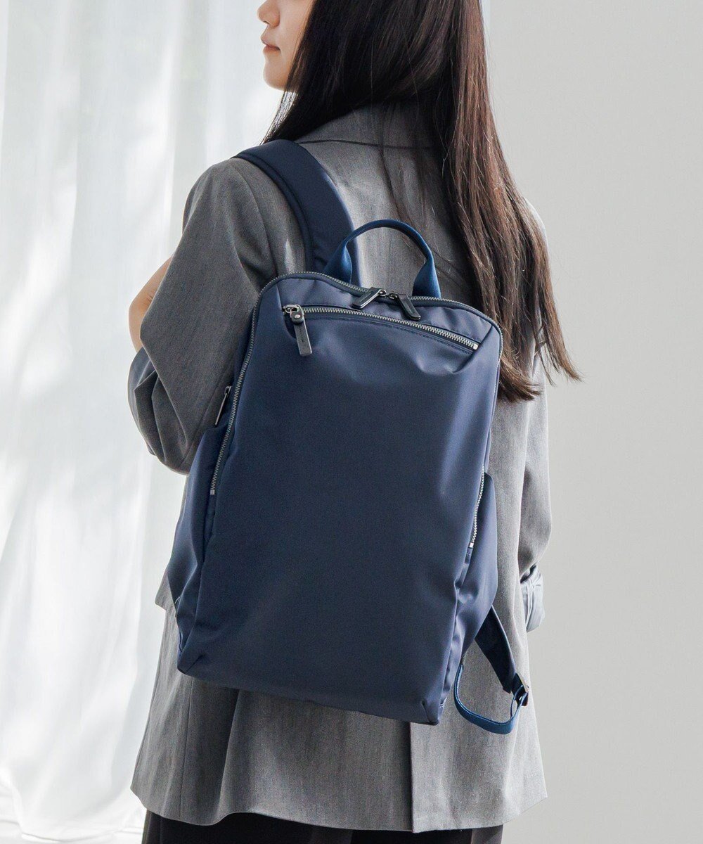 【エースバッグズアンドラゲッジ/ACE BAGS & LUGGAGE】のace. ルフィラ リュックサック A4 14.0インチPC収納 17911 エース インテリア・キッズ・メンズ・レディースファッション・服の通販 founy(ファニー) 　ファッション　Fashion　レディースファッション　Fashion for Women　バッグ　Bags　クッション　Cushion, Throw Pillow　傘　Umbrella, Parasol　軽量　Lightweight, Ultra Light　シンプル　Simple, Minimal　ストライプ　Stripe, Striped Pattern　スマート　Smart, Elegant　セットアップ　Set-Up, Coordinated Outfit　フィット　Fit, Slim Fit　フロント　Front, Front Design　ポケット　Pocket, Pocket Detail　リュック　Backpack, Rucksack　再入荷　Restock / Back in Stock　スーツケース キャリーケース　Suitcase / Carry Case　ビジネス 仕事 通勤　Business / Work / Commuting　ネイビー|ID: prp329100004561006 ipo3291000000032727458