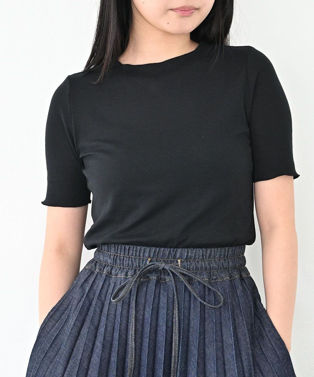【ハーグ/HAAG】のCREW NECK SHIRTS クルーネックシャツ インテリア・キッズ・メンズ・レディースファッション・服の通販 founy(ファニー) 　ファッション　Fashion　レディースファッション　WOMEN　トップス・カットソー　Tops/Tshirt　シャツ/ブラウス　Shirts/Blouses　ロング / Tシャツ　T-Shirts　カットソー　Cut and Sewn　カシミヤ　Cashmere　カットソー　Cut And Sew　吸水　Water Absorption　シアー　Sheer　ストレッチ　Stretch　タンブラー　Tumbler　フィット　Fit　A/W・秋冬　Aw・Autumn/Winter・Fw・Fall-Winter　S/S・春夏　Ss・Spring/Summer　NEW・新作・新着・新入荷　New Arrivals　おすすめ　Recommend　夏　Summer　ブラック|ID: prp329100004561038 ipo3291000000032248496