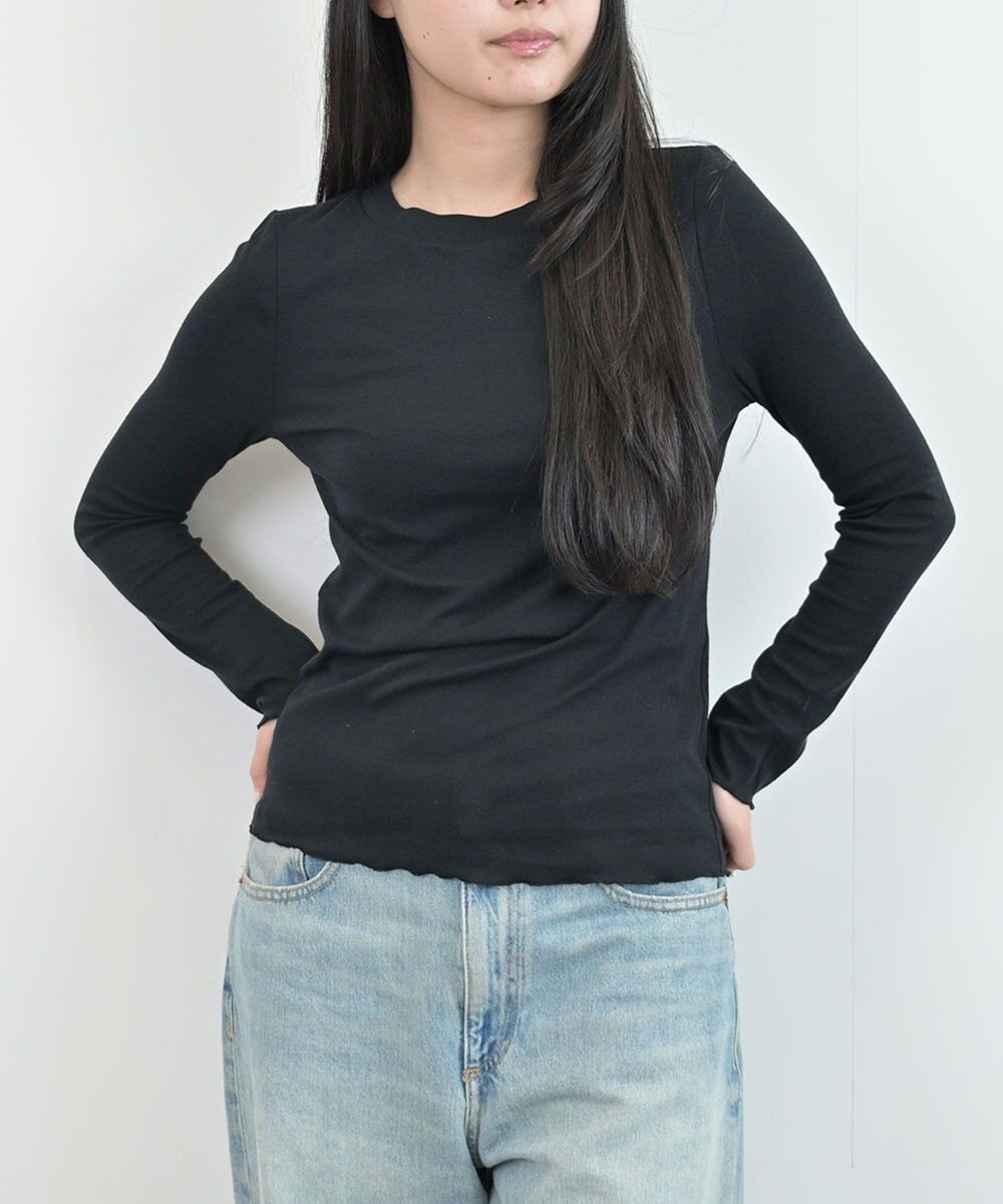 【ハーグ/HAAG】のLONG SLEEVE SHIRT ロングスリーブシャツ インテリア・キッズ・メンズ・レディースファッション・服の通販 founy(ファニー) 　ファッション　Fashion　レディースファッション　WOMEN　トップス・カットソー　Tops/Tshirt　シャツ/ブラウス　Shirts/Blouses　ロング / Tシャツ　T-Shirts　カットソー　Cut and Sewn　カシミヤ　Cashmere　カットソー　Cut And Sew　吸水　Water Absorption　シアー　Sheer　ストレッチ　Stretch　タンブラー　Tumbler　フィット　Fit　A/W・秋冬　Aw・Autumn/Winter・Fw・Fall-Winter　S/S・春夏　Ss・Spring/Summer　NEW・新作・新着・新入荷　New Arrivals　おすすめ　Recommend　夏　Summer　ブラック|ID: prp329100004561042 ipo3291000000032248511