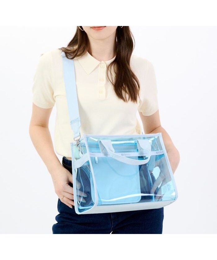 【レスポートサック/LeSportsac】のCLEAR MEDIUM TH TOTE/クリアスカイブルー インテリア・キッズ・メンズ・レディースファッション・服の通販 founy(ファニー) https://founy.com/ ファッション Fashion レディースファッション Fashion for Women バッグ Bags 春 Spring カラフル Colorful Design コレクション Collection, Seasonal Line 軽量 Lightweight, Ultra Light ショルダー Shoulder, Shoulder Strap シンプル Simple, Minimal スクエア Square, Square Shape トラベル Travel, Travel Gear フォルム Silhouette, Form プリント Print, Printed Pattern ポケット Pocket, Pocket Detail ポシェット Pochette, Mini Bag ポーチ Pouch, Small Case S/S・春夏 SS, Spring/Summer, Warm Season おすすめ Recommended / Our Picks 夏 Summer 旅行 Travel |ID: prp329100004561050 ipo3291000000033534408