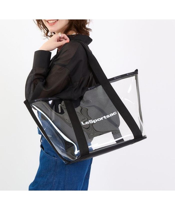 【レスポートサック/LeSportsac】のCLEAR E/W TOTE/クリアオニキスロゴトート インテリア・キッズ・メンズ・レディースファッション・服の通販 founy(ファニー) https://founy.com/ ファッション Fashion レディースファッション Fashion for Women バッグ Bags 春 Spring カラフル Colorful Design クール Cool, Chic コレクション Collection, Seasonal Line 軽量 Lightweight, Ultra Light シンプル Simple, Minimal トラベル Travel, Travel Gear 人気 Popular, Best Seller プリント Print, Printed Pattern ポケット Pocket, Pocket Detail ポーチ Pouch, Small Case マグネット Magnet, Magnetic Closure S/S・春夏 SS, Spring/Summer, Warm Season おすすめ Recommended / Our Picks 夏 Summer 旅行 Travel ビジネス 仕事 通勤 Business / Work / Commuting |ID: prp329100004561055 ipo3291000000032727287