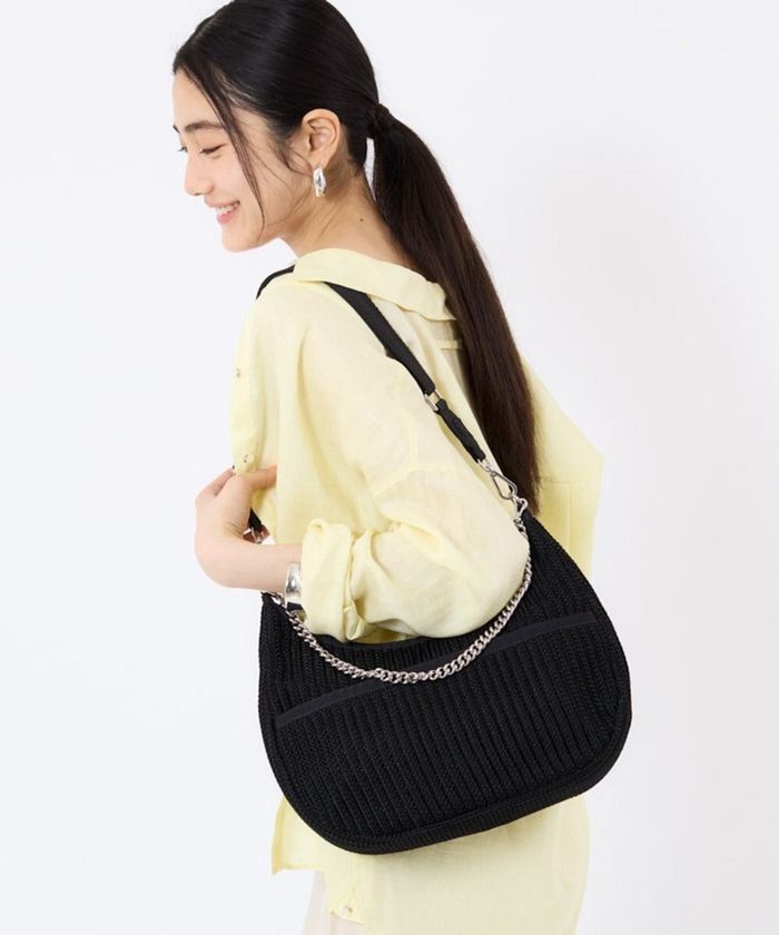 【レスポートサック/LeSportsac】のCHAIN CROCHET N/S HOBO/ブラッククロシェ インテリア・キッズ・メンズ・レディースファッション・服の通販 founy(ファニー) https://founy.com/ ファッション Fashion レディースファッション Fashion for Women クロシェ Crochet, Knitted Lace クール Cool, Chic 軽量 Lightweight, Ultra Light ショルダー Shoulder, Shoulder Strap シルバー Silver, Metallic Silver スタイリッシュ Stylish, Fashionable チェーン Chain, Chain Strap ハーフ Half, Half-Length フィット Fit, Slim Fit フロント Front, Front Design プリント Print, Printed Pattern ポケット Pocket, Pocket Detail リゾート Resort, Vacation Style |ID: prp329100004561067 ipo3291000000032727336