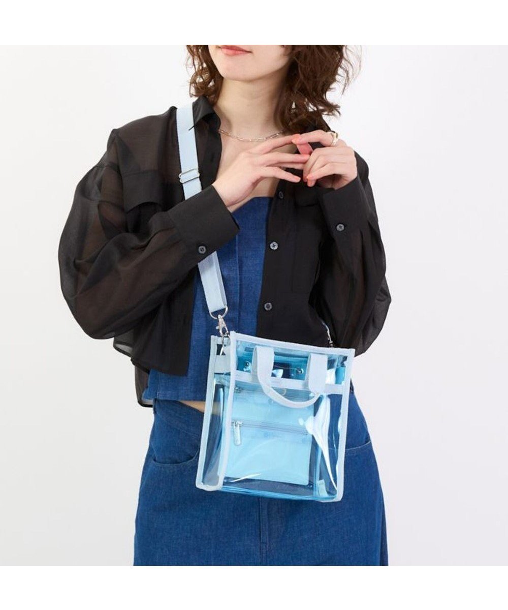 【レスポートサック/LeSportsac】のCLEAR MINI N/S TOTE/クリアスカイブルー インテリア・キッズ・メンズ・レディースファッション・服の通販 founy(ファニー) 　ファッション　Fashion　レディースファッション　Fashion for Women　バッグ　Bags　アウトドア　Outdoor Clothing　春　Spring　カラフル　Colorful Design　コレクション　Collection, Seasonal Line　軽量　Lightweight, Ultra Light　シンプル　Simple, Minimal　スクエア　Square, Square Shape　スマート　Smart, Elegant　財布　Wallet, Purse　ビーチ　Beach, Seaside　プリント　Print, Printed Pattern　ポケット　Pocket, Pocket Detail　ポシェット　Pochette, Mini Bag　ポーチ　Pouch, Small Case　S/S・春夏　SS, Spring/Summer, Warm Season　おすすめ　Recommended / Our Picks　夏　Summer　旅行　Travel　ギフト プレゼント　Gift / Present　クリアスカイブルー|ID: prp329100004561071 ipo3291000000032727349