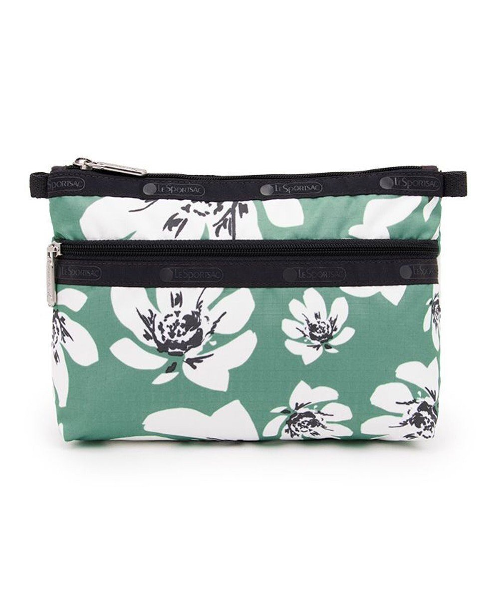 【レスポートサック/LeSportsac】のCOSMETIC CLUTCH/トロピカルガーデングリーン 人気、トレンドファッション・服の通販 founy(ファニー) 　ファッション　Fashion　レディースファッション　WOMEN　バッグ　Bag　財布　Wallets　ポーチ　Pouches　NEW・新作・新着・新入荷　New Arrivals　おすすめ　Recommend　ガーデン　Garden　ジップ　Zip　フラワー　Flower　プリント　Print　ポケット　Pocket　ポーチ　Pouch　モチーフ　Motif　エレガント 上品　Elegant　旅行　Travel　財布　Wallet　 other-1|ID: prp329100004561090 ipo3291000000032248725
