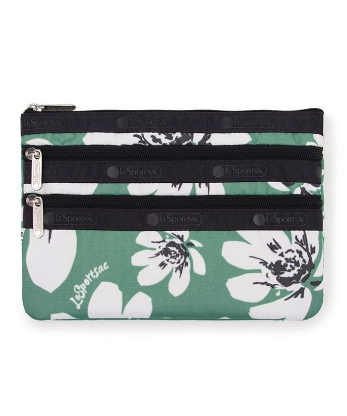 【レスポートサック/LeSportsac】の3ZIP COSMETIC/トロピカルガーデングリーン インテリア・キッズ・メンズ・レディースファッション・服の通販 founy(ファニー) https://founy.com/ ファッション Fashion レディースファッション WOMEN 財布 Wallets ポーチ Pouches NEW・新作・新着・新入荷 New Arrivals ガーデン Garden スリム Slim フラット Flat フラワー Flower プリント Print ポケット Pocket ポーチ Pouch モチーフ Motif エレガント 上品 Elegant 旅行 Travel 財布 Wallet |ID: prp329100004561091 ipo3291000000032248727