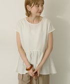 【アメリカンホリック/AMERICAN HOLIC】のペプラムノースリーブブラウス【WEB限定カラー有り】 Off White|ID: prp329100004561093 ipo3291000000032248735