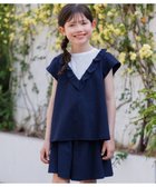 【組曲 / KIDS/KUMIKYOKU】の【110-140㎝】サッカーストライプ ブラウス 人気、トレンドファッション・服の通販 founy(ファニー) ファッション Fashion キッズファッション Fashion for Kids トップス・カットソー Cut & Sew Tops カットソー Cut and Sewn Top サッカー Seersucker, Summer Fabric ストライプ Stripe, Striped Pattern ストレッチ Stretch, Stretchy Fabric フリル Frill, Ruffle ヨーク Yoke, Yoke Design レース Lace, Lace Fabric エレガント 上品 Elegant 夏 Summer 春 Spring S/S・春夏 SS, Spring/Summer, Warm Season thumbnail ネイビー|ID: prp329100004562113 ipo3291000000033451038