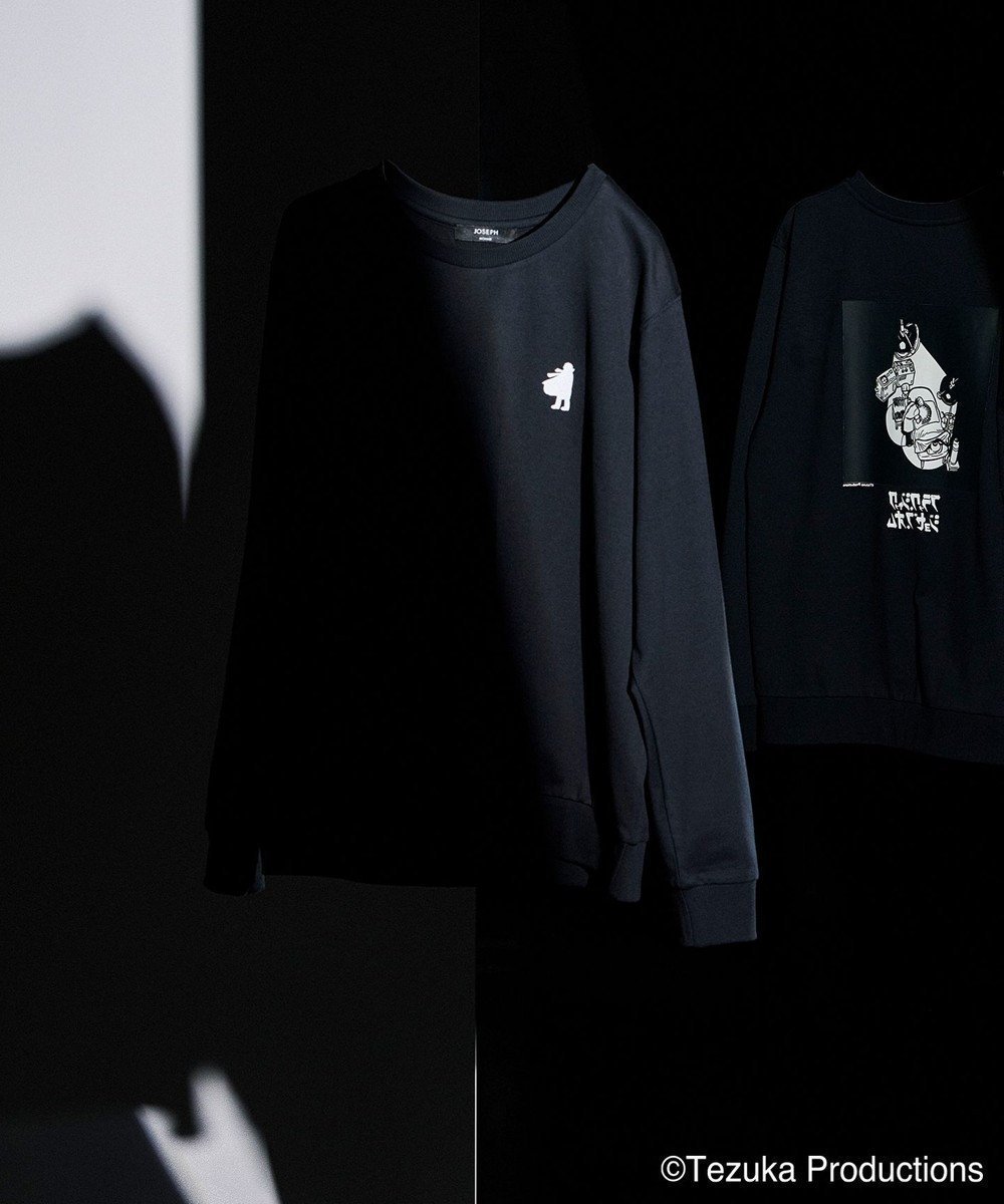 【ジョゼフ オム/JOSEPH HOMME / MEN】のブラック・ジャック×JOSEPH HOMME BACK PRINT LONG SWEAT インテリア・キッズ・メンズ・レディースファッション・服の通販 founy(ファニー) 　ファッション　Fashion　メンズファッション　Men's Style Online　トップス・カットソー　Tops/Tshirt/Men　シャツ　Shirts　カットソー　Cut And Sew　キャラクター　Character　トレーナー　Trainer　フロント　Front　プリント　Print　夏　Summer　S/S・春夏　Ss・Spring/Summer　A/W・秋冬　Aw・Autumn/Winter・Fw・Fall-Winter　ブラック系|ID: prp329100004562141 ipo3291000000032475787