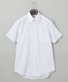 【五大陸/gotairiku / MEN】の春夏向け【形態安定】SUMMERPREMIUMPLEATS_スナップダウンカラー 半袖ドレスシャツ(25年春夏モデル) 人気、トレンドファッション・服の通販 founy(ファニー) ファッション Fashion メンズファッション MEN トップス・カットソー Tops/Tshirt/Men シャツ Shirts イタリア Italy エレガント 上品 Elegant 春 Spring クラシック Classic ストレッチ Stretch スーピマ Supima ドレス Dress 定番 Standard フランス France 半袖 Short Sleeve レギュラー Regular S/S・春夏 Ss・Spring/Summer 夏 Summer thumbnail 白地×ネイビーストライプ|ID: prp329100004562145 ipo3291000000032348876