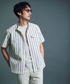 【ジェイ プレス/J.PRESS / MEN】の風が通るシアサッカーの清涼感【吸水速乾 / 高通気性】【クールマックス】サッカ-マルチストライプ シャツ / バンドカラー アイボリー系1|ID: prp329100004562152 ipo3291000000032708001