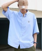 【ウィゴー/WEGO / MEN】のオックスフォードワンポイントシャツ(SS) サックス|ID: prp329100004562194 ipo3291000000032258407