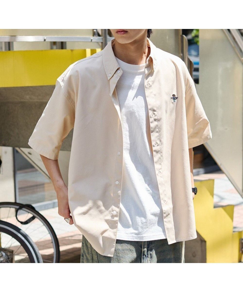 【ウィゴー/WEGO / MEN】のオックスフォードワンポイントシャツ(SS) インテリア・キッズ・メンズ・レディースファッション・服の通販 founy(ファニー) 　ファッション　Fashion　メンズファッション　MEN　トップス・カットソー　Tops/Tshirt/Men　シャツ　Shirts　春　Spring　カーゴパンツ　Cargo Pants　ショート　Short　シンプル　Simple　スマホ　Smartphone　デニム　Denim　トレンド　Trend　定番　Standard　半袖　Short Sleeve　無地　Plain Color　ルーズ　Loose　ワンポイント　One Point　S/S・春夏　Ss・Spring/Summer　再入荷　Restock/Back In Stock/Re Arrival　おすすめ　Recommend　夏　Summer　ベージュ|ID: prp329100004562194 ipo3291000000032258408