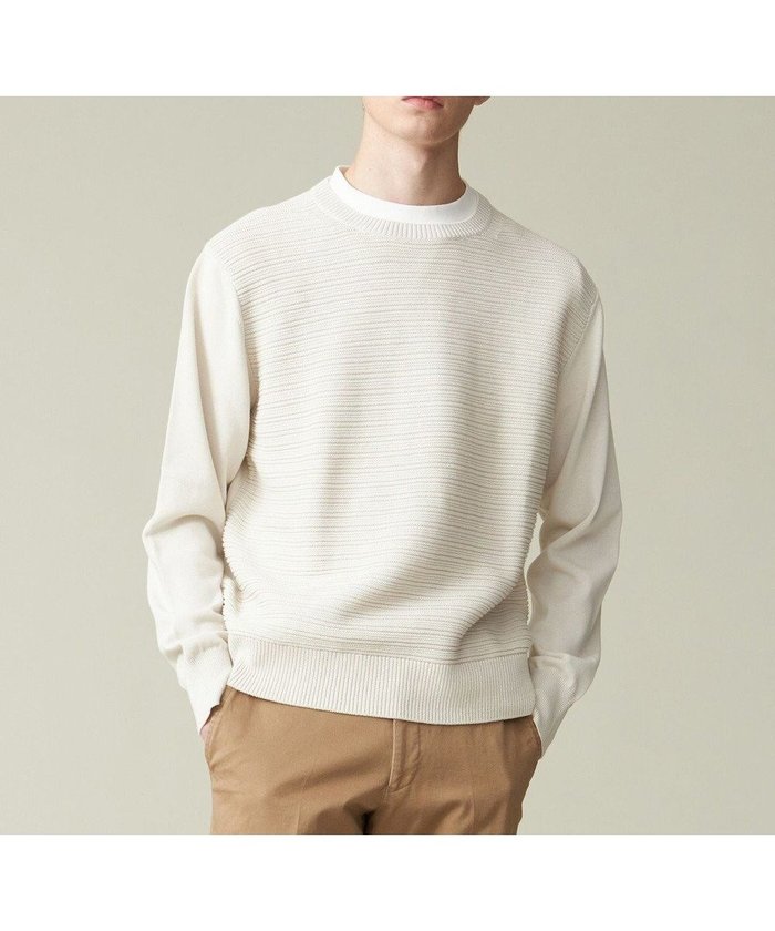 【ジェイ プレス/J.PRESS / MEN】のドライコットン シャドーボーダーニット インテリア・キッズ・メンズ・レディースファッション・服の通販 founy(ファニー) https://founy.com/ ファッション Fashion メンズファッション MEN トップス・カットソー Tops/Tshirt/Men ニット Knit Tops 春 Spring ジャケット Jacket セーター Sweater ボーダー Border 無地 Plain Color ランダム Random S/S・春夏 Ss・Spring/Summer おすすめ Recommend 夏 Summer |ID: prp329100004562196 ipo3291000000032258415