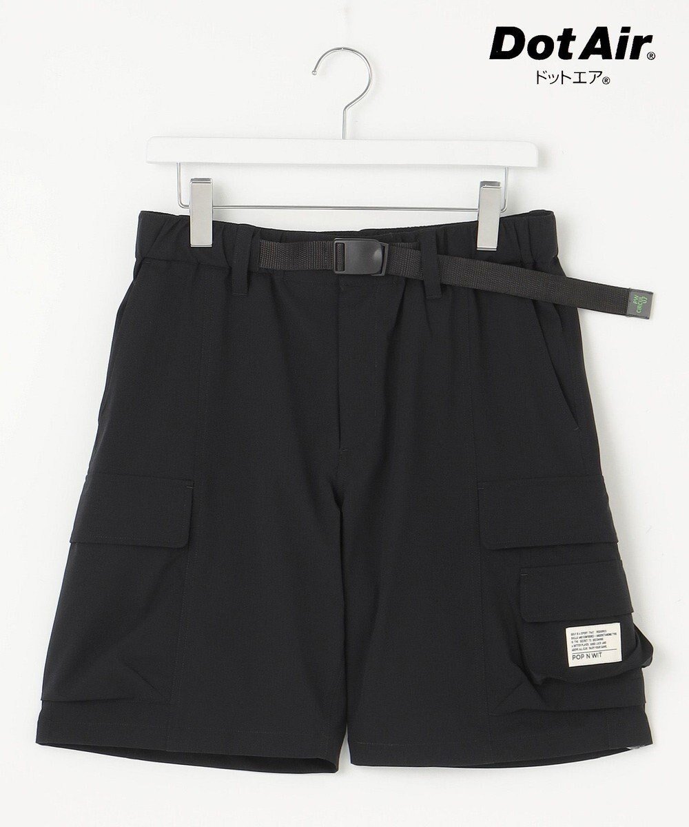 【ピーダブリュサーキュラス/PW CIRCULUS / MEN】の【高通気 / 軽撥水 / 軽量のDotAir 使用】【MEN】ベルテッドショーツ インテリア・キッズ・メンズ・レディースファッション・服の通販 founy(ファニー) 　ファッション　Fashion　メンズファッション　Fashion for Men　ボトムス　Bottoms　春　Spring　軽量　Lightweight, Ultra Light　ショーツ　Shorts, Short Pants　ストレッチ　Stretch, Stretchy Fabric　人気　Popular, Best Seller　ポケット　Pocket, Pocket Detail　S/S・春夏　SS, Spring/Summer, Warm Season　夏　Summer　ゴルフ　Golf　ブラック系|ID: prp329100004562200 ipo3291000000032746045