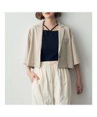 【イェッカ ヴェッカ/YECCA VECCA】の5分袖クロップドジャケット 人気、トレンドファッション・服の通販 founy(ファニー) ファッション Fashion レディースファッション Fashion for Women アウター Coat / Outerwear Collection レディースジャケット・軽アウター Jackets テーラードジャケット / 通勤・きれいめスタイル Tailored Jackets & Blazers おすすめ Recommended / Our Picks ジャケット Jacket, Outerwear セットアップ Set-Up, Coordinated Outfit フェイク Faux, Fake ボックス Boxy, Box Shape ポケット Pocket, Pocket Detail 夏 Summer 春 Spring S/S・春夏 SS, Spring/Summer, Warm Season thumbnail Beige|ID: prp329100004562249 ipo3291000000032773548