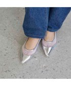 【モード エ ジャコモ/MODE ET JACOMO】のcarino 【レイン対応】メッシュポインテッドトゥパンプス シルバー|ID: prp329100004562251 ipo3291000000032498368