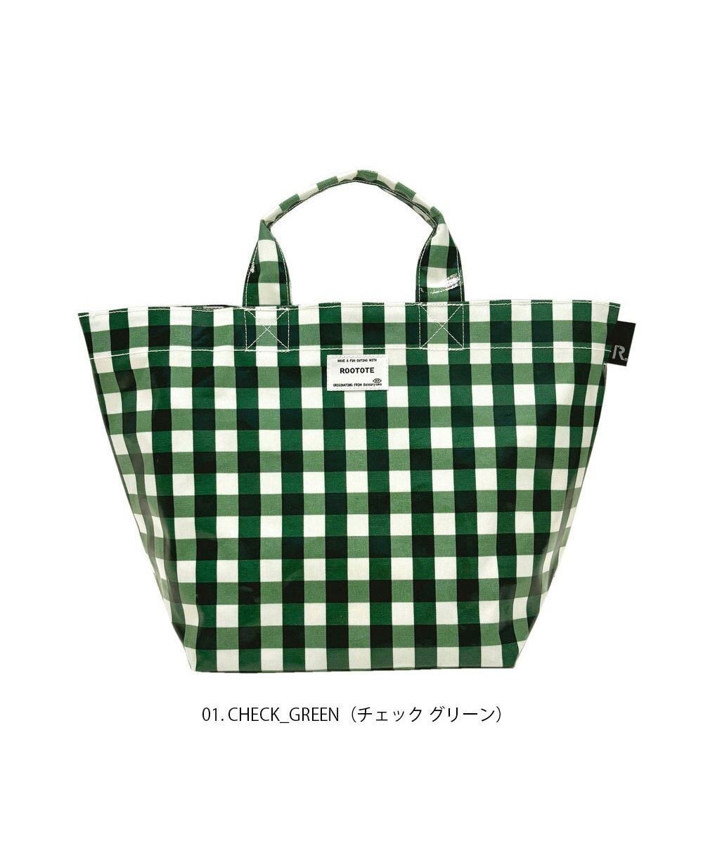 【ルートート/ROOTOTE】の1030【ラミネート加工】SN.デリ.ラミネート-Q インテリア・キッズ・メンズ・レディースファッション・服の通販 founy(ファニー) ファッション Fashion レディースファッション Fashion for Women バッグ Bags カメラ Camera Accessories ギンガム Gingham, Gingham Fabric 傘 Umbrella, Parasol チェック Check, Plaid, Tartan ドット Polka Dot, Dot Pattern プリント Print, Printed Pattern ポケット Pocket, Pocket Detail ポーチ Pouch, Small Case ランダム Random, Irregular 01:チェック・グリーン|ID: prp329100004562262 ipo3291000000033652992