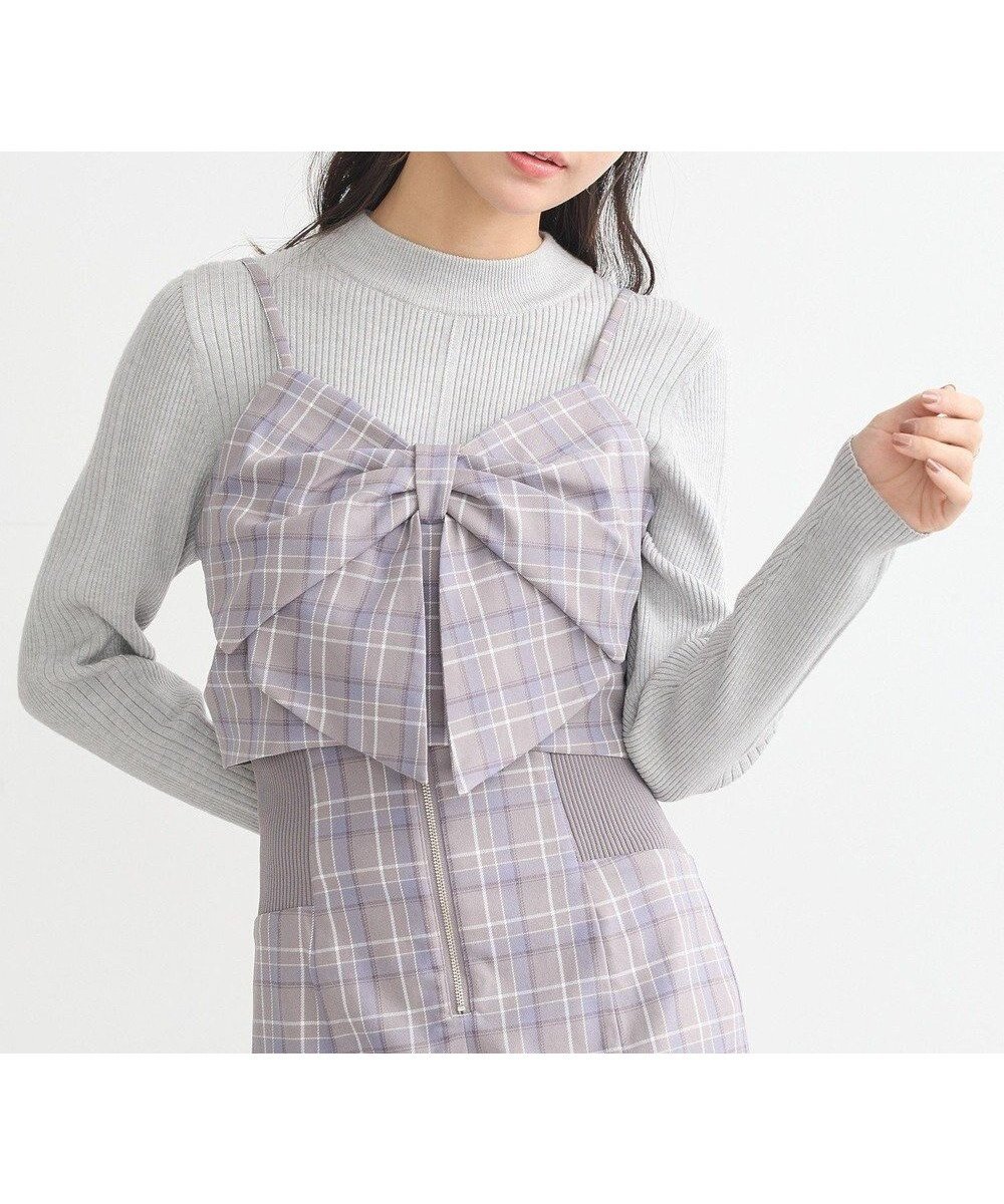【アースミュージックアンドエコロジー/earth music&ecology】のリボンドレープビスチェ 人気、トレンドファッション・服の通販 founy(ファニー) 　ファッション　Fashion　レディースファッション　Fashion for Women　アウター　Coat / Outerwear Collection　トップス・カットソー　Cut & Sew Tops　ベスト&ジレ / 重ね着スタイル　Vests & Gilets　ビスチェ　Bustiers & Corset Tops / Layered Bustier Style　おすすめ　Recommended / Our Picks　コンパクト　Compact, Small Size　シャーリング　Shirring, Ruched　セットアップ　Set-Up, Coordinated Outfit　チェック　Check, Plaid, Tartan　トレンド　Trend, Trending Now　フィット　Fit, Slim Fit　フェミニン　Feminine, Girly　フォルム　Silhouette, Form　ベスト　Vest, Waistcoat　ポケット　Pocket, Pocket Detail　A/W・秋冬　Autumn/Winter　 other-1|ID: prp329100004562287 ipo3291000000033606424