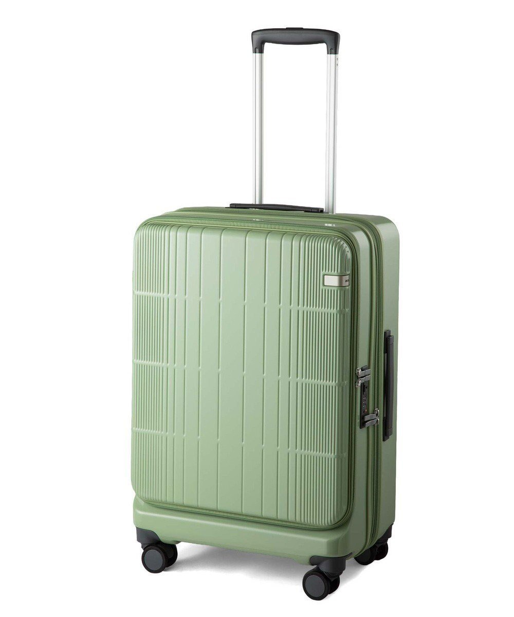 【エースバッグズアンドラゲッジ/ACE BAGS & LUGGAGE】のace. ディフェレンス スーツケース 65L 05723 インテリア・キッズ・メンズ・レディースファッション・服の通販 founy(ファニー) 　ファッション　Fashion　レディースファッション　Ladies' Fashion Online　スーツ　Suits　シンプル　Simple　トラベル　Travel　フロント　Front　ポケット　Pocket　メンズ　Mens　リュック　Ruck Sack　再入荷　Restock/Back In Stock/Re Arrival　おすすめ　Recommend　旅行　Travel　スーツケース キャリーケース　Suitcase　グリーン|ID: prp329100004562298 ipo3291000000032259591