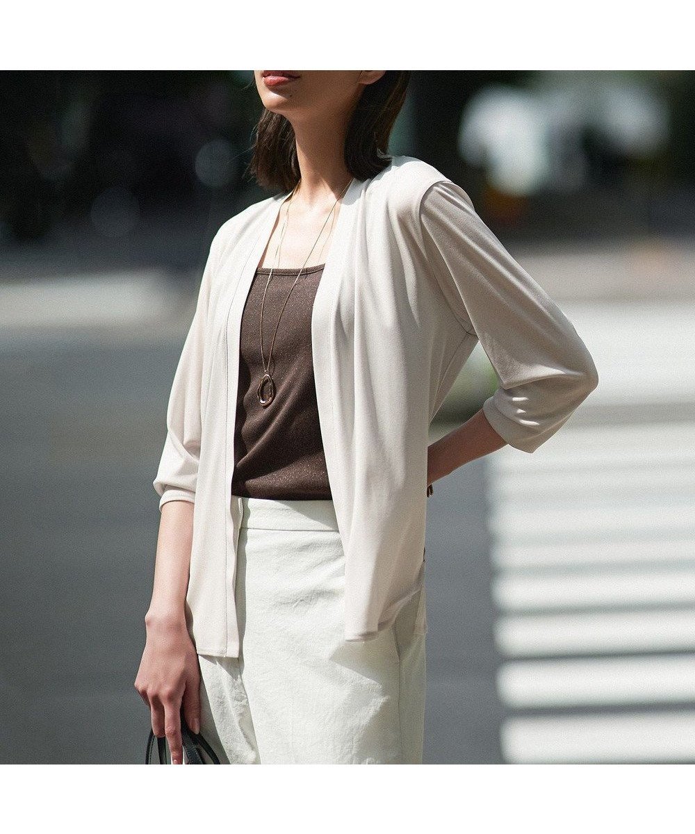 【アイシービー/iCB】の【WEB限定・接触冷感・洗える】PINION ショートカーディガン インテリア・キッズ・メンズ・レディースファッション・服の通販 founy(ファニー) ファッション Fashion レディースファッション Fashion for Women トップス・カットソー Cut & Sew Tops カーディガン・羽織り Layered Style Cardigans 春 Spring 洗える Machine Washable カーディガン Cardigan, Knitwear ショート Short, Short Length シンプル Simple, Minimal スリット Slit, Slit Detail ドレープ Drape, Draping Fabric ロング Long, Long-Length S/S・春夏 SS, Spring/Summer, Warm Season 夏 Summer 2025年 2025 2025春夏・S/S Spring/Summer 2025 SS25 トープ系|ID: prp329100004562309 ipo3291000000033630327