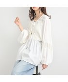 【アースミュージックアンドエコロジー/earth music&ecology】のレーヨンレースデザインシャツ Off White|ID: prp329100004562381 ipo3291000000032260033
