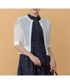 【組曲/KUMIKYOKU】の【前後着用可】メッシュ5分袖ニット カーディガン アイボリー系|ID: prp329100004562387 ipo3291000000032605518