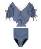 【三愛水着楽園/San-ai Resort】の【San-ai Resort×PEACH JOHNコラボ】【ナイスバディ水着】パフスリーブワイヤービキニ 9M・11L 【San-ai Resort(サンアイリゾート)】 ブルー|ID: prp329100004562405 ipo3291000000032260186