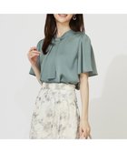 【エニィ スィス/any SiS】の【洗える】4WAY半袖 ボウブラウス スモーキーミント|ID: prp329100004562455 ipo3291000000036295322