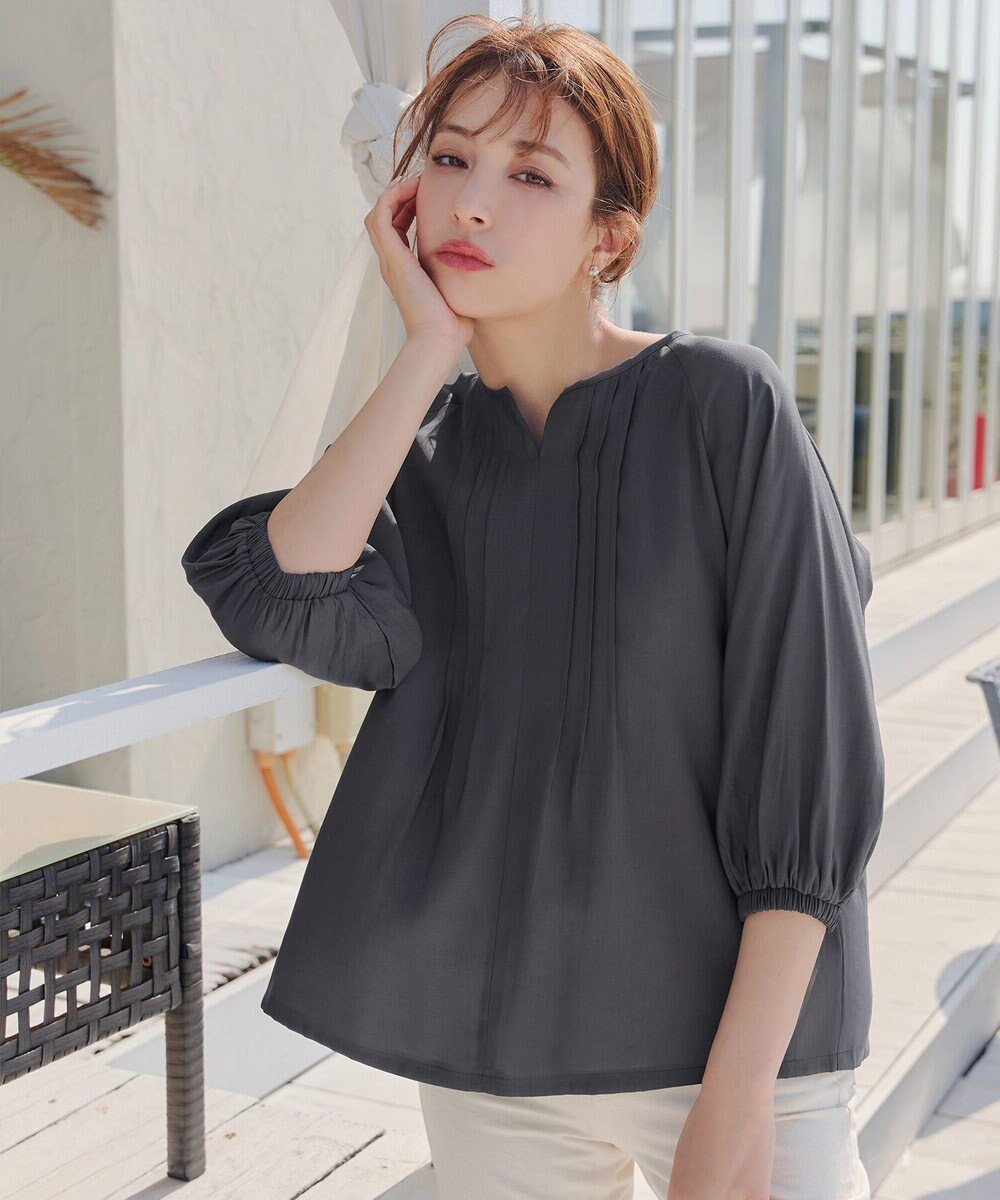 【ティアクラッセ/Tiaclasse】の【洗える】ラグランタックブラウス 人気、トレンドファッション・服の通販 founy(ファニー) 　ファッション　Fashion　レディースファッション　Fashion for Women　トップス・カットソー　Cut & Sew Tops　シャツ・ブラウス・オフィスカジュアル　Elegant Blouses & Button-Ups　エアリー　Airy Texture　春　Spring　洗える　Machine Washable　秋　Autumn　シンプル　Simple, Minimal　スリーブ　Sleeve, Long Sleeve / Short Sleeve　ポケット　Pocket, Pocket Detail　無地　Plain, Solid Color　リュクス　Luxury, Elegant, High-End, Chic　冬　Winter / This Winter　S/S・春夏　SS, Spring/Summer, Warm Season　夏　Summer　エレガント 上品　Elegant　ビジネス 仕事 通勤　Business / Work / Commuting　 other-1|ID: prp329100004562459 ipo3291000000032767907