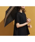 【23区/NIJYUSANKU】の【晴雨兼用/UVカット】ボーダーチェーン柄 折り畳み傘 ブラック系|ID: prp329100004562476 ipo3291000000032260598