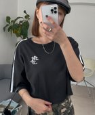 【ウィゴー/WEGO】の2ラインショートT ブラック|ID: prp329100004563485 ipo3291000000032603819