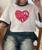 【ウィゴー/WEGO】のリンガーショートT ホワイト|ID: prp329100004563486 ipo3291000000032271119