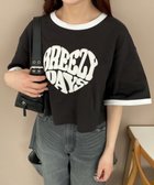 【ウィゴー/WEGO】のリンガーショートT ブラック|ID: prp329100004563486 ipo3291000000032271121