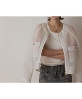 【グレース コンチネンタル/GRACE CONTINENTAL】のシアーダンボールブルゾン 人気、トレンドファッション・服の通販 founy(ファニー) ファッション Fashion レディースファッション Fashion for Women アウター Coat / Outerwear Collection レディースジャケット・軽アウター Jackets ブルゾンジャケット・スポーティアウター Blouson Jackets おすすめ Recommended / Our Picks コクーン Cocoon, Cocoon Silhouette シアー Sheer, See-Through ジャケット Jacket, Outerwear スリーブ Sleeve, Long Sleeve / Short Sleeve タンク Tank Top, Sleeveless Top ブルゾン Blouson, Bomber Jacket 夏 Summer 春 Spring S/S・春夏 SS, Spring/Summer, Warm Season |ID:prp329100004563707