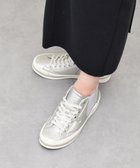 【インター ショシュール/INTER-CHAUSSURES】の【BUSSOLA】撥水サイドゴアミドルカットスニーカー シルバー|ID: prp329100004563708 ipo3291000000032546374