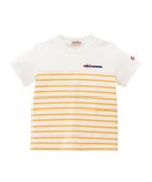 【ミキハウスホットビスケッツ/MIKI HOUSE HOT BISCUITS / KIDS】の【80-150cm】【ミキハウス】 ボーダー半袖Tシャツ 黄|ID: prp329100004563719 ipo3291000000032745862