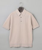 【五大陸/gotairiku / MEN】の【洗える】イタリア糸 セットインニットポロ ベージュ系|ID: prp329100004563750 ipo3291000000032273430