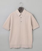 【五大陸/gotairiku / MEN】の【洗える】イタリア糸 セットインニットポロ ベージュ系|ID: prp329100004563750 ipo3291000000032675046