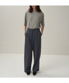 【エイトン/ATON】のTECHNO WOOL TWILL タックイージーパンツ CHARCOAL GRAY|ID: prp329100004563755 ipo3291000000033617028