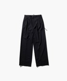 【エイトン/ATON】のTECHNO WOOL TWILL タックイージーパンツ BLACK|ID: prp329100004563755 ipo3291000000033617029